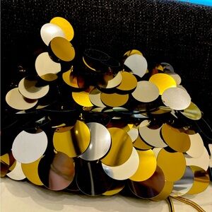 New With Tags Rosantica Fiesta paillette-embellished satin shoulder bag.